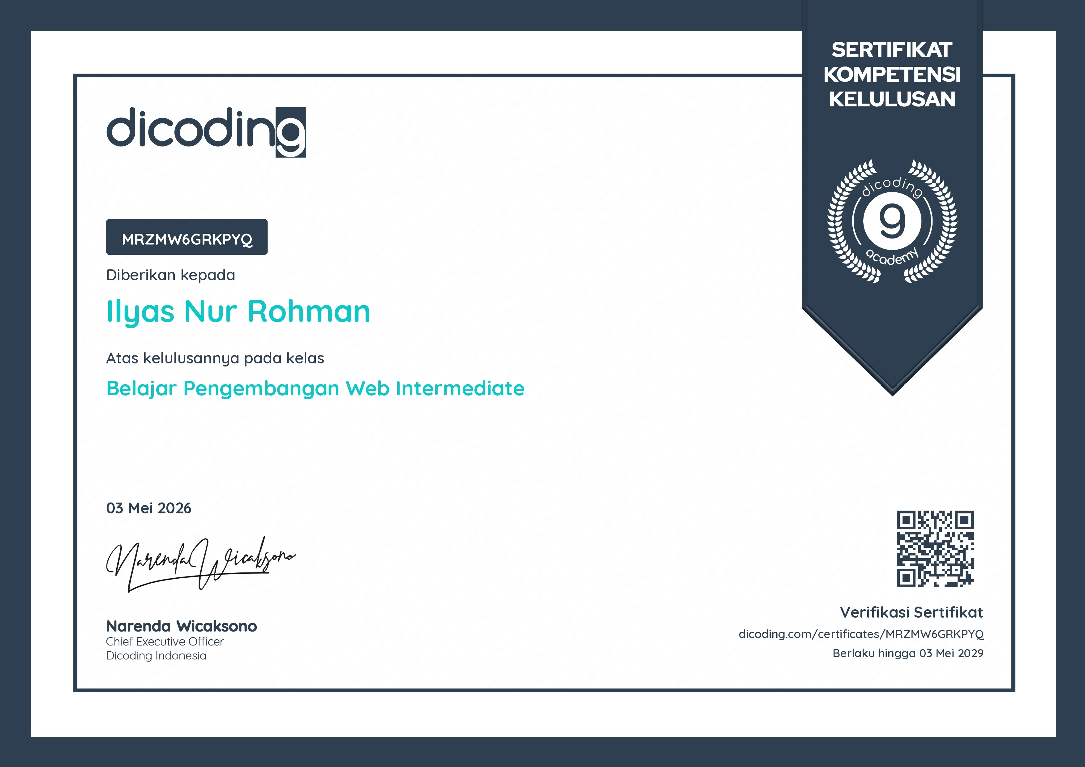 Certificate 3